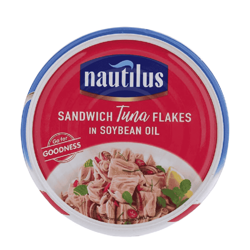 A-기름에 절인 앵무조개 슬라이스 참치 170g (Cá ngừ cắt lát ngâm dầu Nautilus 170g)