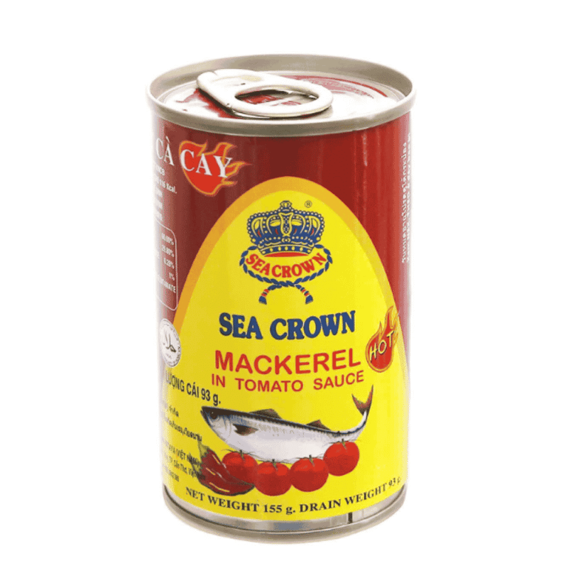 A-씨 크라운 스파이시 토마토 소스 고등어 155g(Cá nục sốt cà cay Sea Crown 155g)