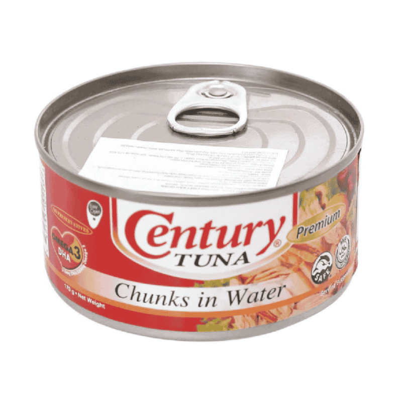 A-170g 염지 참치 덩어리 (Cá ngừ biển khúc ngâm nước muối Century 170g)