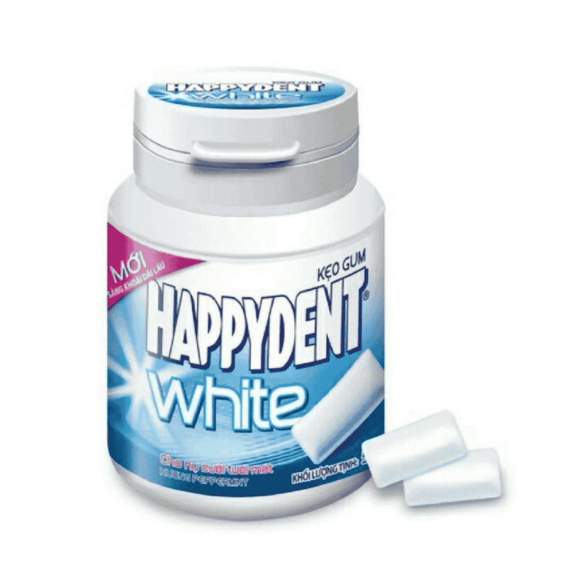 A-해피덴트 화이트 츄잉껌 56g (Kẹo gum Happydent White 56g)