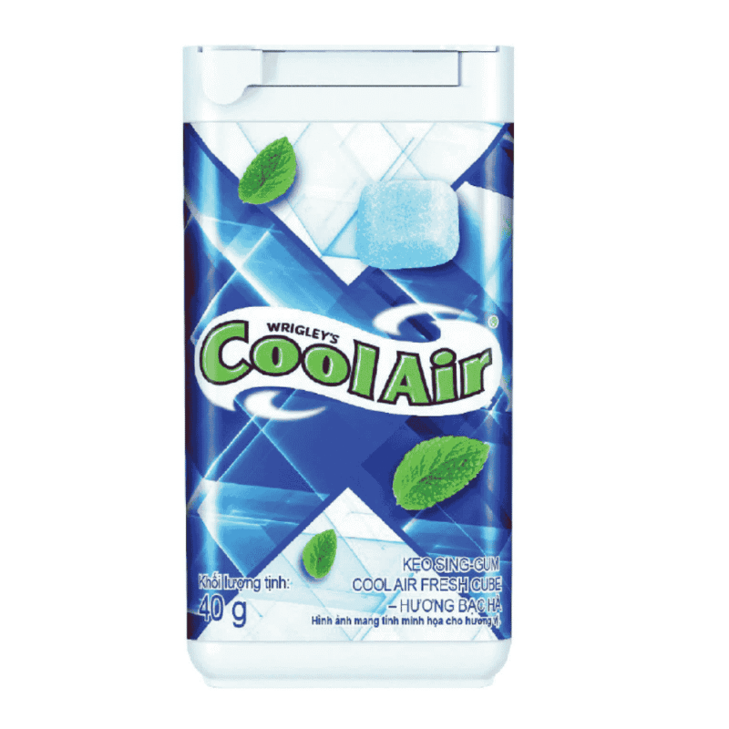 A-쿨 에어 민트향 츄잉껌 40g (Kẹo gum Cool Air hương bạc hà 40g)