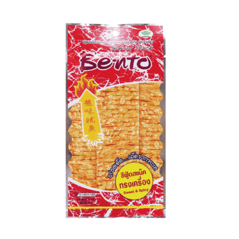 A-도시락용 오징어 스낵, 매콤달콤한 맛, 4g (Snack mực Bento vị cay ngọt 4g)