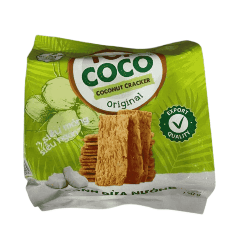 A-탑코코 구운 코코넛 비스킷, 150g 팩 (Bánh dừa nướng Topcoco gói 150g)