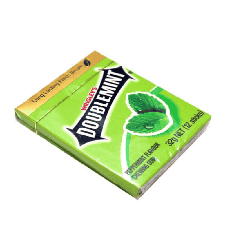 A-더블민트 민트 츄잉껌, 12개입, 32g (Kẹo gum Doublemint bạc hà 12 sticks 32g)