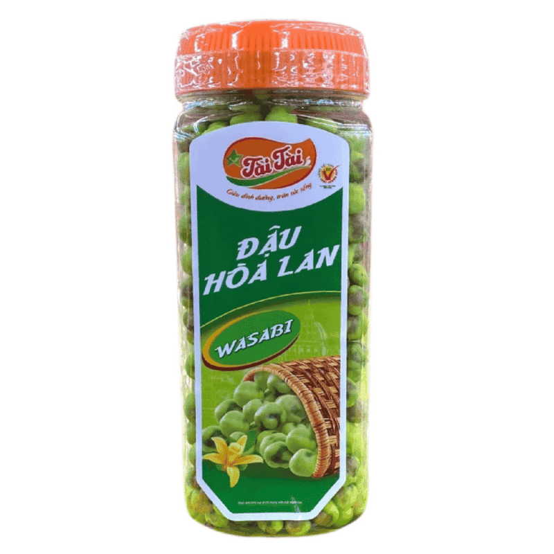 A-타이타이 와사비 완두콩 195g (Đậu hòa lan Wasabi Tài Tài 195g)