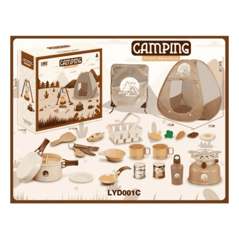 K-캠핑과 피크닉을 즐기는 아이들을 위한 장난감, 텐트, 가정용 야외 조리 도구 등 다양한 제품이 있습니다 (Đồ chơi camping picnic cho bé cắm trại kèm lều và dụng cụ nấu ăn dã ngoại tại nhà)