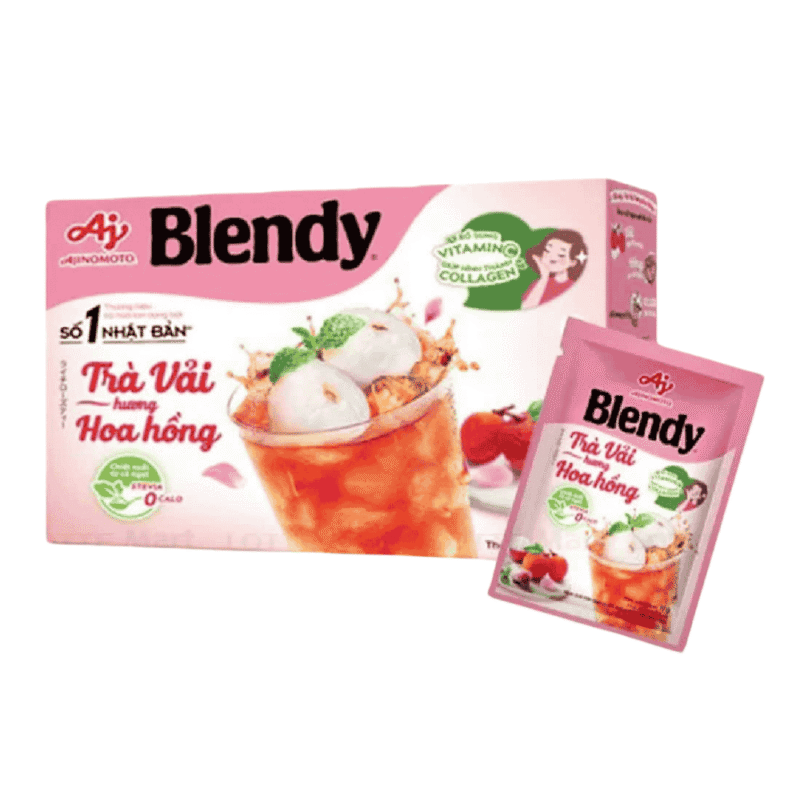 A-블렌디 리치 로즈 향 티, 8개입 x 11g ( Trà vải hương hoa hồng Blendy 8 gói x 11g)