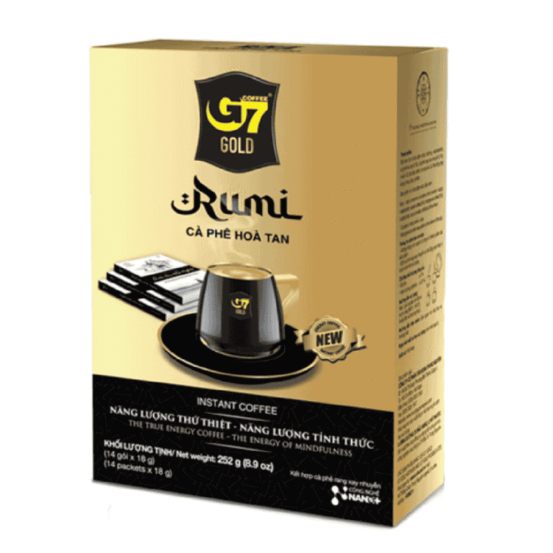 A-G7 골드 루미 커피, 18g씩 14개입 ( Cà phê G7 Gold rumi 14 gói x18g)