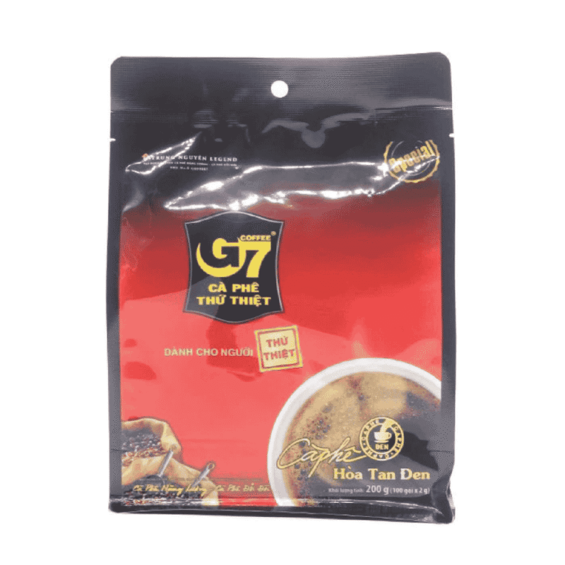 G7 블랙 인스턴트 커피 100개입 x 2g ( Cà phê G7 hòa tan đen  100 gói x2g)