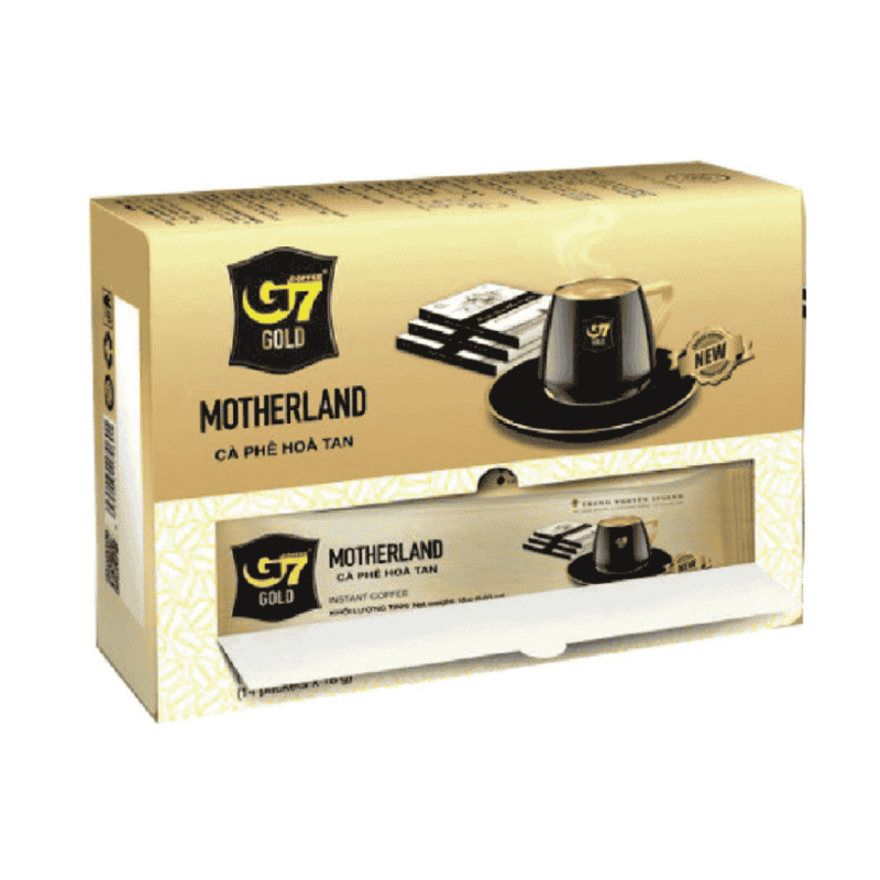 A-마더랜드 G7 골드 커피, 18g 사셰 14개입 상자 ( Cà phê G7 Gold Motherland hộp 14 gói x18g)