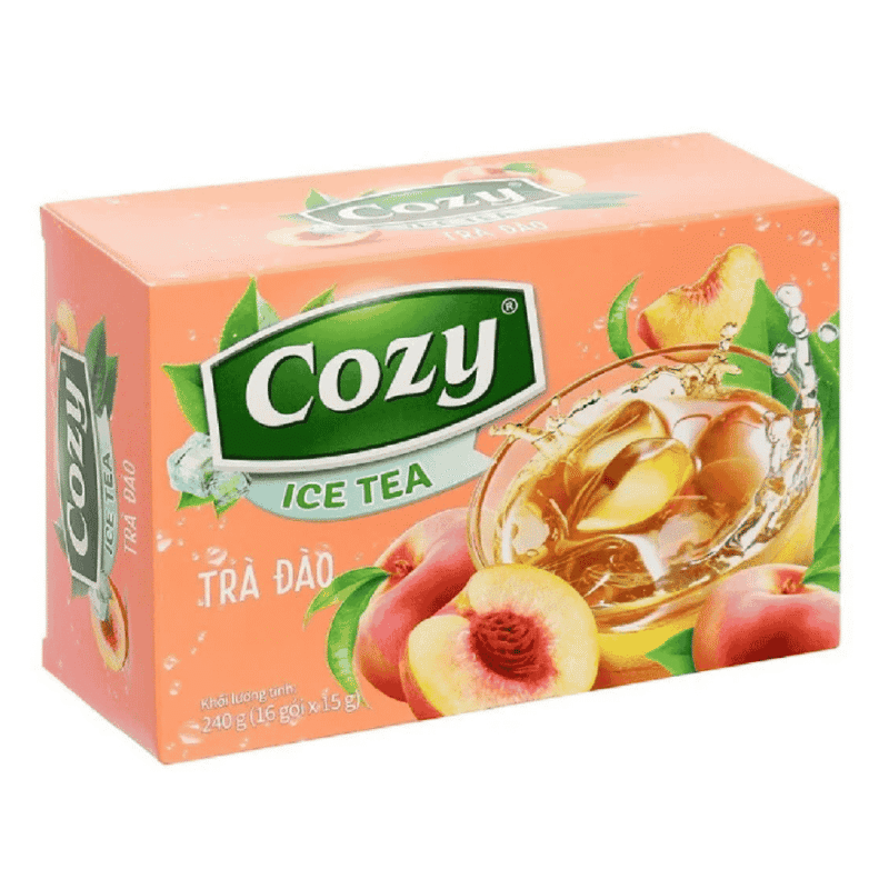 A-아이스티 코지 복숭아맛, 15g x 16개입 (Icetea Cozy hương đào 16 gói x15g)