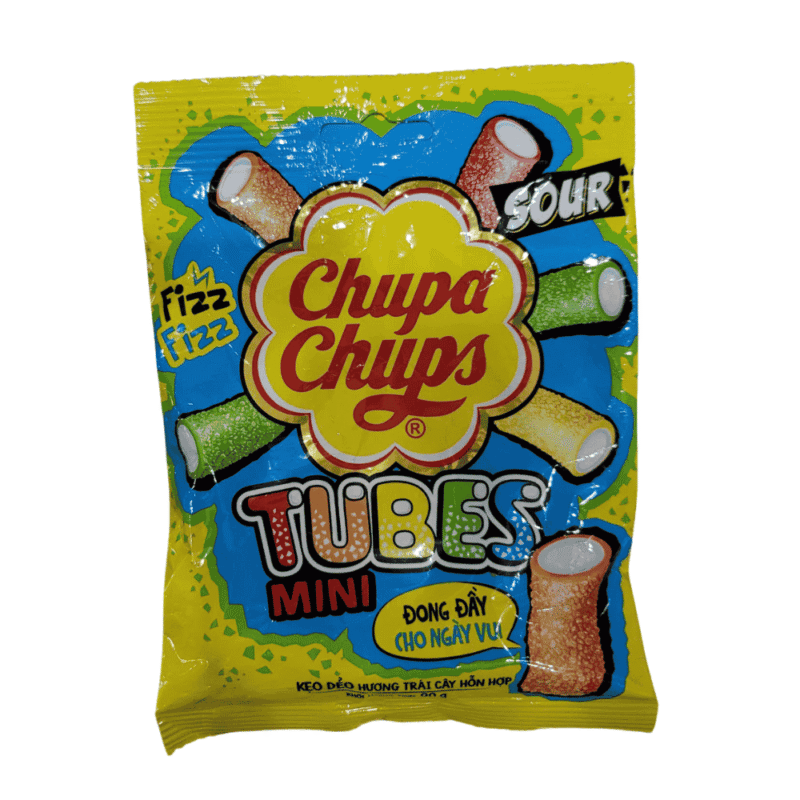 A-츄파춥스 튜브 미니 과일 젤리 캔디 90g (Kẹo dẻo chupa chups Tubes mini trái cây 90g)