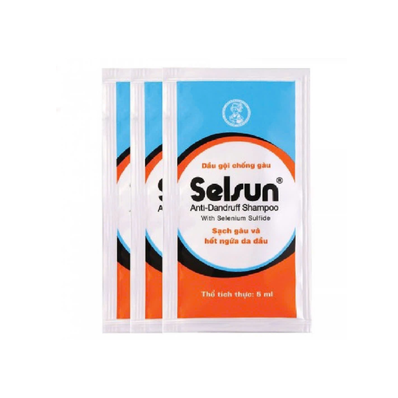 A-Selsun 비듬방지 샴푸 6팩 5ml (Lô 6 gói dầu gội Selsun 5ml)