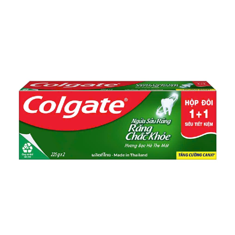 A-Colgate 충치 예방 치약 2개 225G (Lô 2 kem đánh răng Colgate ngừa sâu răng 225g)