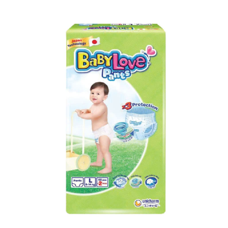 A-BabyLove 기저귀 팬츠 L 사이즈 48개  (Tả quần BabyLove size L 48 MIẾNG)