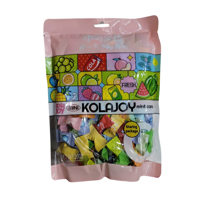 샤오커오라 정품 비타민C 민트 과일 믹스 베트남 무설탕 사탕 캔디 200G ( kẹo trái cây kolajoy 200g)