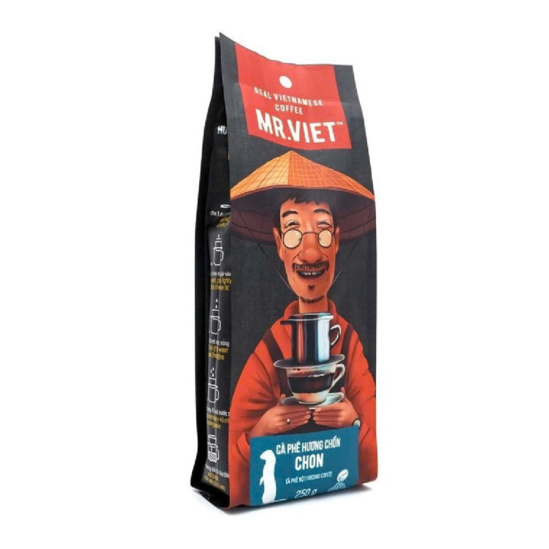 A-Mr.Việt 사향 고양이 커피 250G (Cà phê Mr Việt hương chồn 250g)