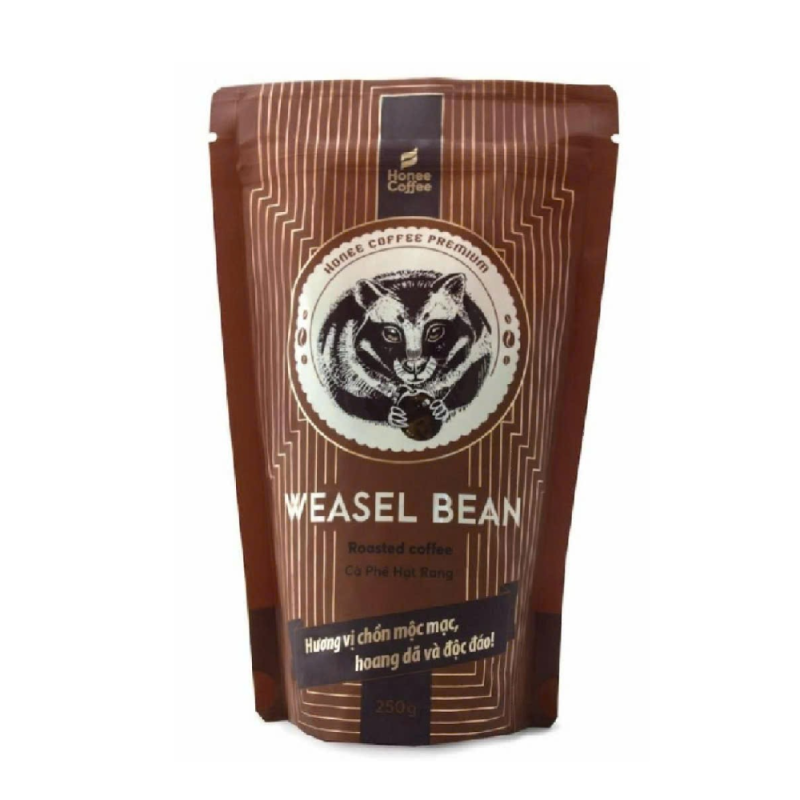 A-Cafe Honeecoffee 커피콩 250G (Cà phê hạt Honeecoffee Weasel 250g)