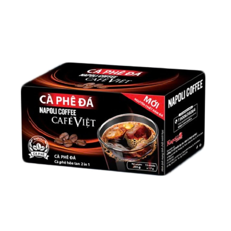 A-Cafe Napoli 아이스 커피 2in1 15팩 x 17g (Cà phê Napoli 2in1 15 gói x 17g)
