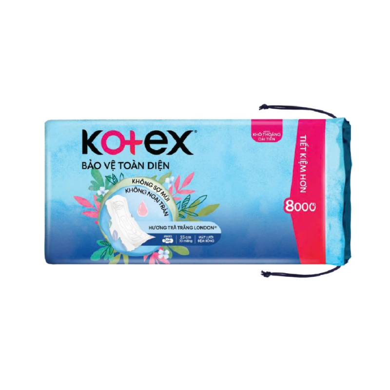 A-Kotex style 날개 달린 생리대 20매 (Băng vệ sinh Kotex Style maxi cánh 20 miếng)