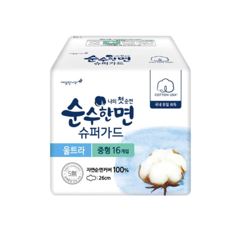 A-Soonsoohanmyeon 생리대 26cm 16매 (Băng vệ sinh Soonsoohanmyeon 26cm)