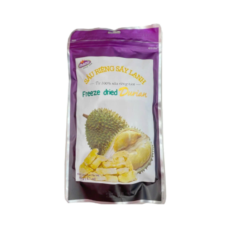 A-Vinamit 동결건조 두리안 60G (Sầu riêng sấy lạnh Vinamit 60g)