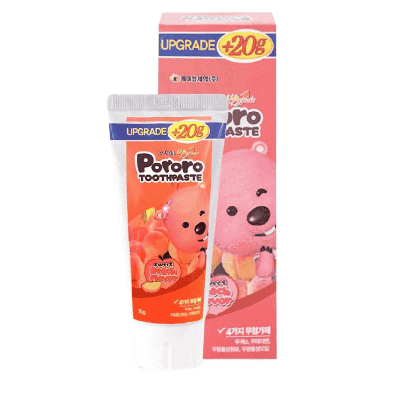 A-뽀로로 어린이 치약 복숭아맛, 70g (Kem đánh răng trẻ em Pororo hương đào 70g)