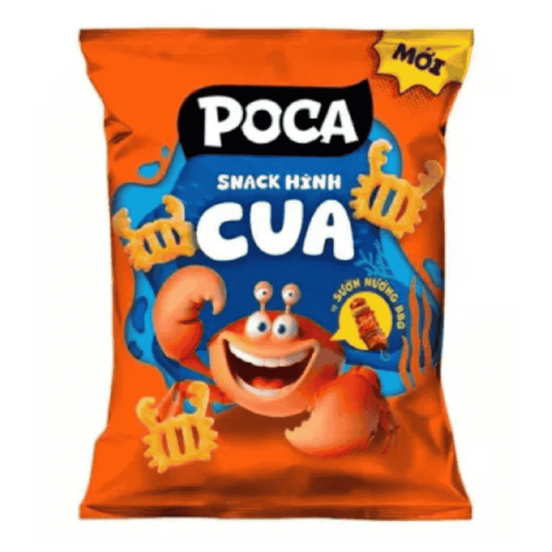 A-바비큐 립 맛 포카 크랩 스낵, 60g (Snack cua poca vị sườn nướng BBQ 60g)
