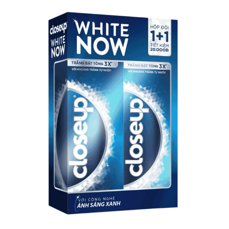 A-Lot 2 클로즈업 화이트 나우 미네랄 미백 치약 100g (Lô 2 Kem đánh răng Closeup White Now khoáng trắng 100g)