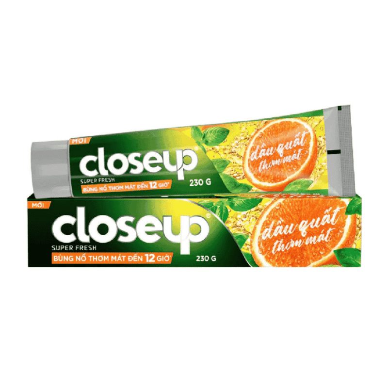 A-클로즈업 디톡스 치약 (금귤 오일 함유) 230g (Kem đánh răng Closeup Detox Dầu Quất 230g)