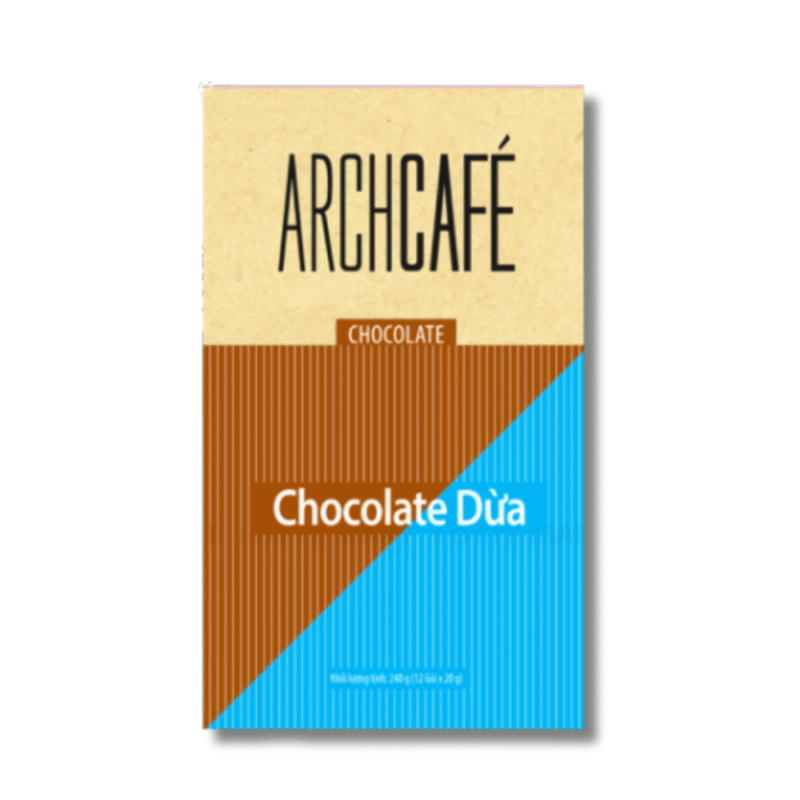 L-Archcafe 코코넛맛 초콜릿 파우더 12개입x 20G (Bột Chocolate Vị Dừa Archcafe Hộp 12 Gói 20G)