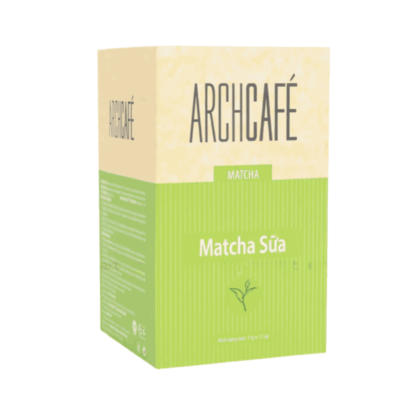 L-아크카페 말차 밀크 162g 박스 (13.5g 사셰 12개입) (Matcha Sữa Archcafe Hộp 162G (12 gói x 13.5g))