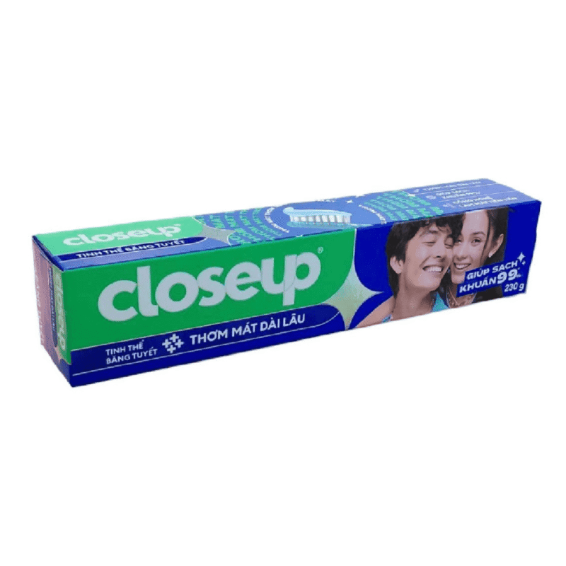 A-클로즈업 아이스 크리스탈 프레쉬 치약 230g (Kem đánh răng Closeup tinh thể băng tuyết thơm mát 230g)