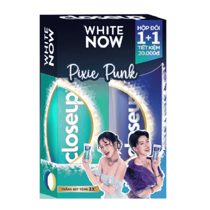 A-Lot 2 클로즈업 화이트 나우 픽시 펑크 치약 100g (Lô 2 Kem đánh răng Closeup White Now Pixie Punk 100g)