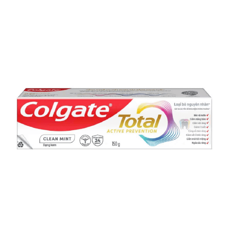 A-콜게이트 토탈 클린 민트 치약 150g (Kem đánh răng Colgate Total Clean Mint 150g)