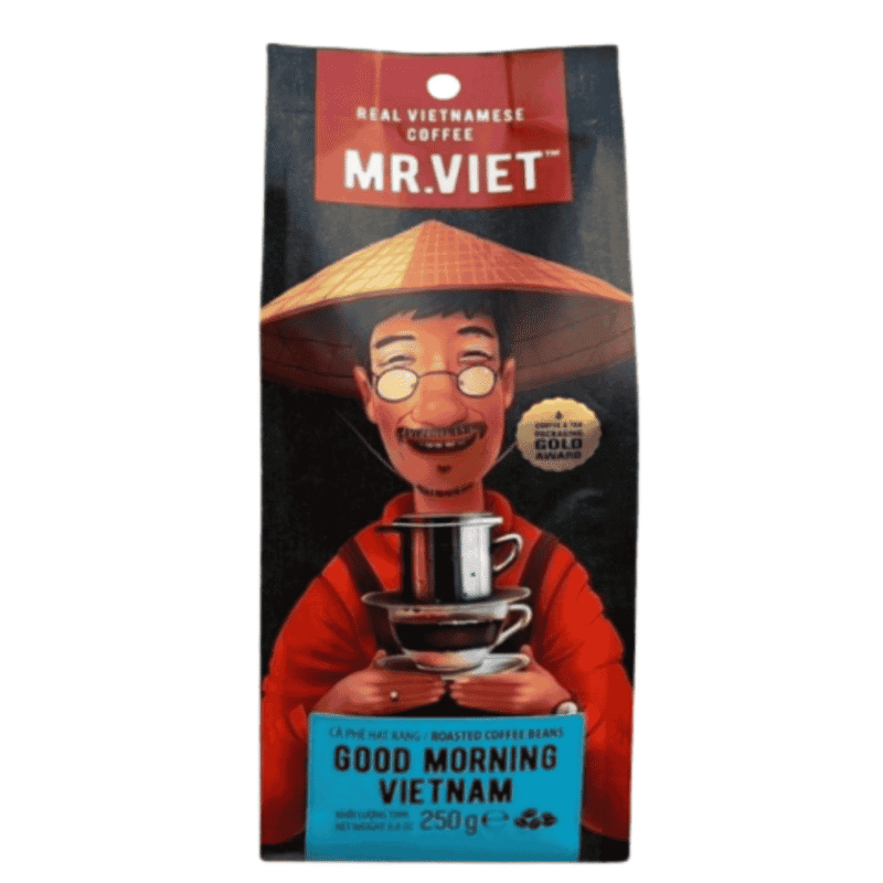 L-미스터 비엣 굿모닝 베트남 커피 원두 250g 팩 (Cà Phê Hạt Mr.Việt Good Morning Vietnam Gói 250G)