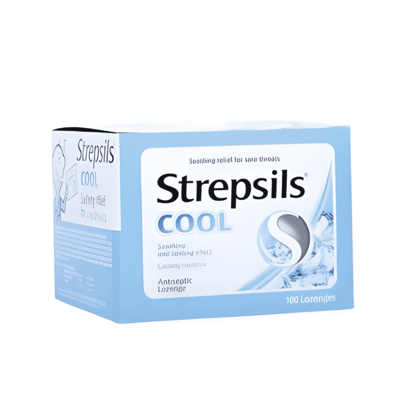 스트렙실 쿨 (파란색) 100정(Strepsils Cool (Xanh) 100 viên)