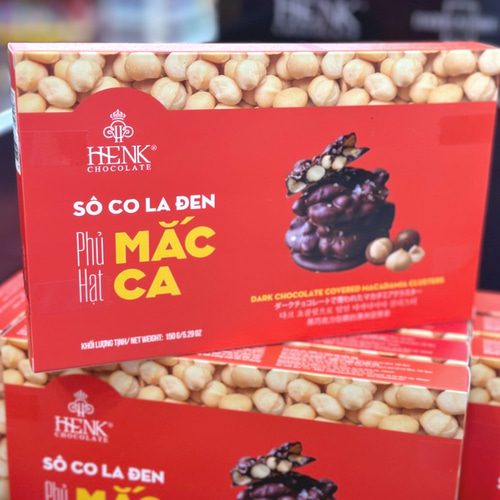 A-마카다미아 헹크 초콜릿 150G (Socola Henk phủ hạt macca 150G)