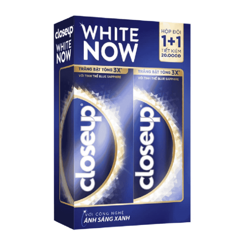 A-클로즈업 화이트 나우 블루 사파이어 치약 100g 2개 세트 (Lô 2 kem đánh răng Closeup White Now Blue Sapphire 100g)