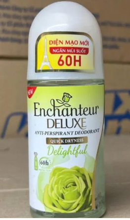 인챈터 디럭스 딜라이트풀 데오드란트 롤온 50ml (Lăn khử mùi Enchanteur Deluxe Delightful 50ml)